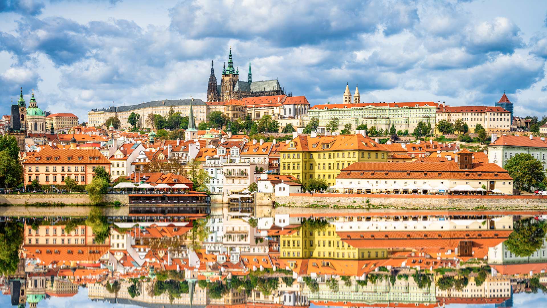 Panoramic view of the Old Town of Prague