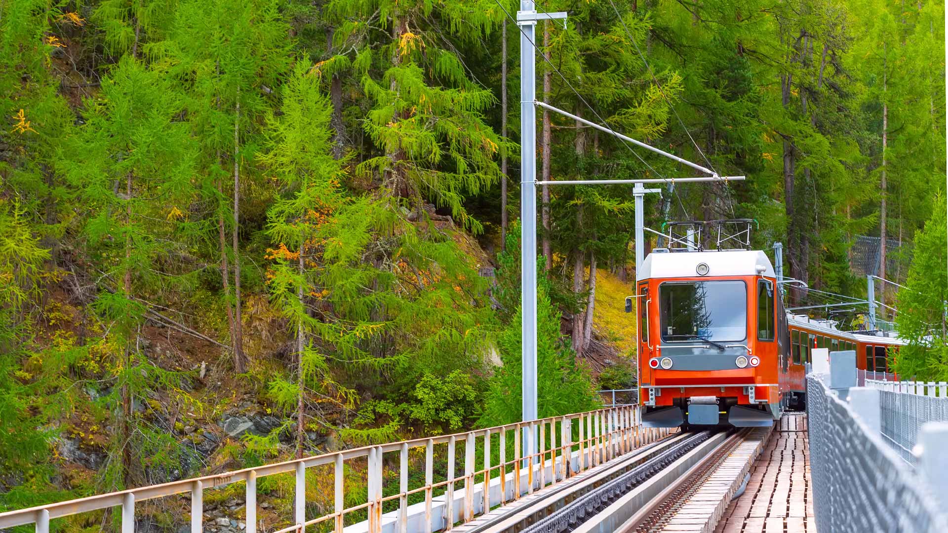 The Gornergrat train in Switzerland